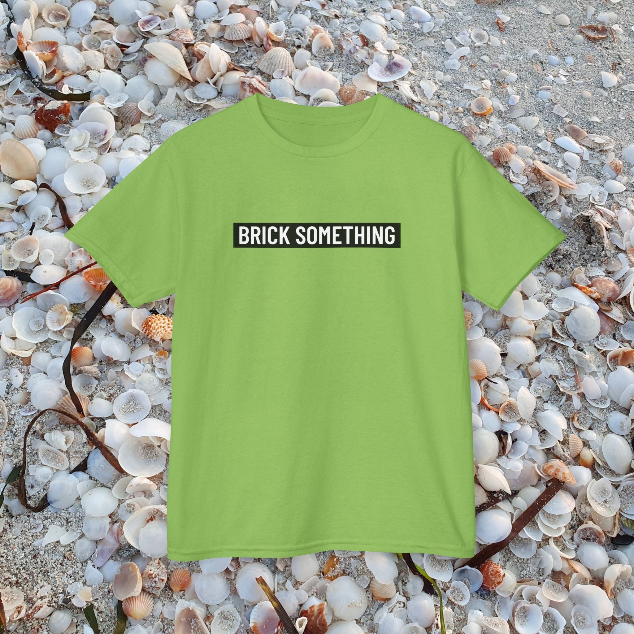 Brick Something Schriftzug T-Shirt Kinder