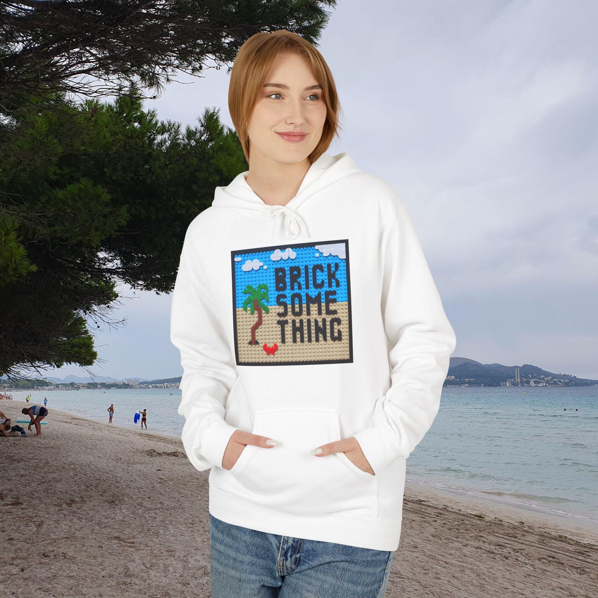 Brick Something Logo Hoodie Frauen