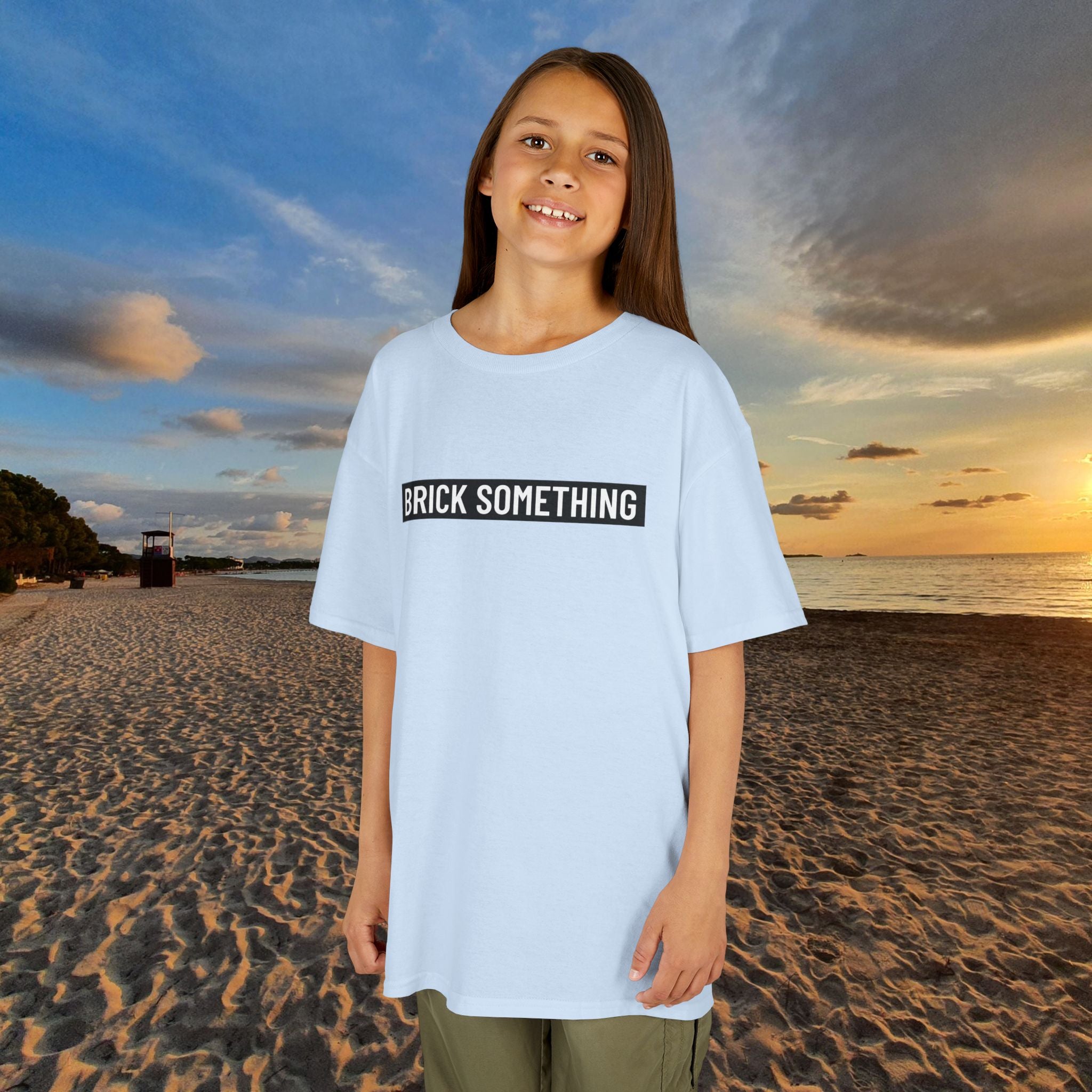 Brick Something Schriftzug T-Shirt Kinder