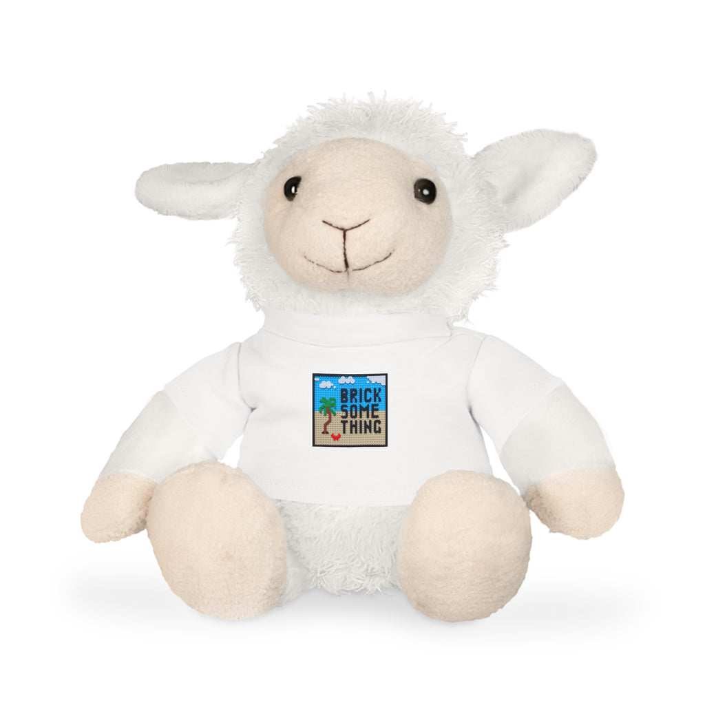 Kuscheltier mit Brick Something Logo Motiv