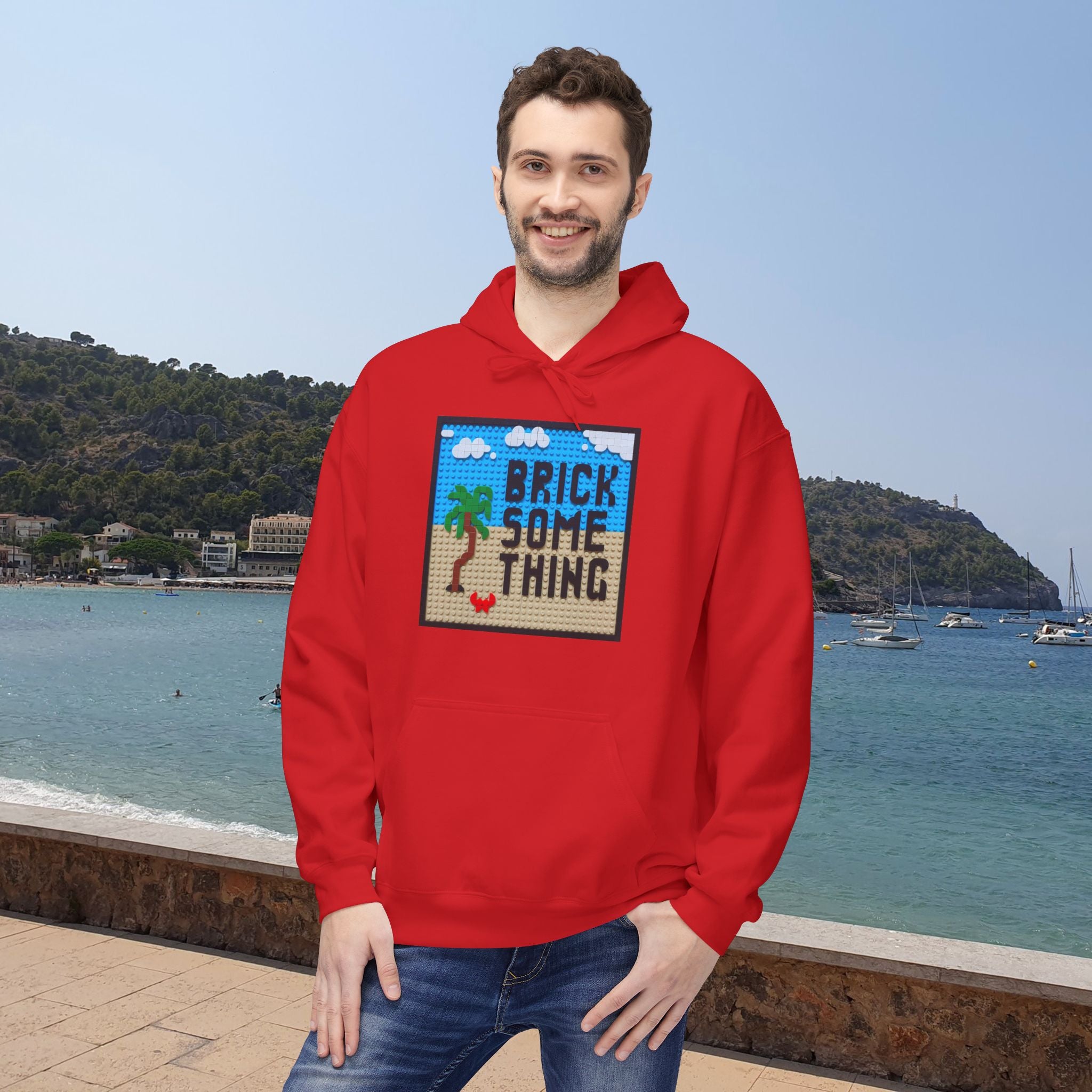 Brick Something Logo Hoodie Männer