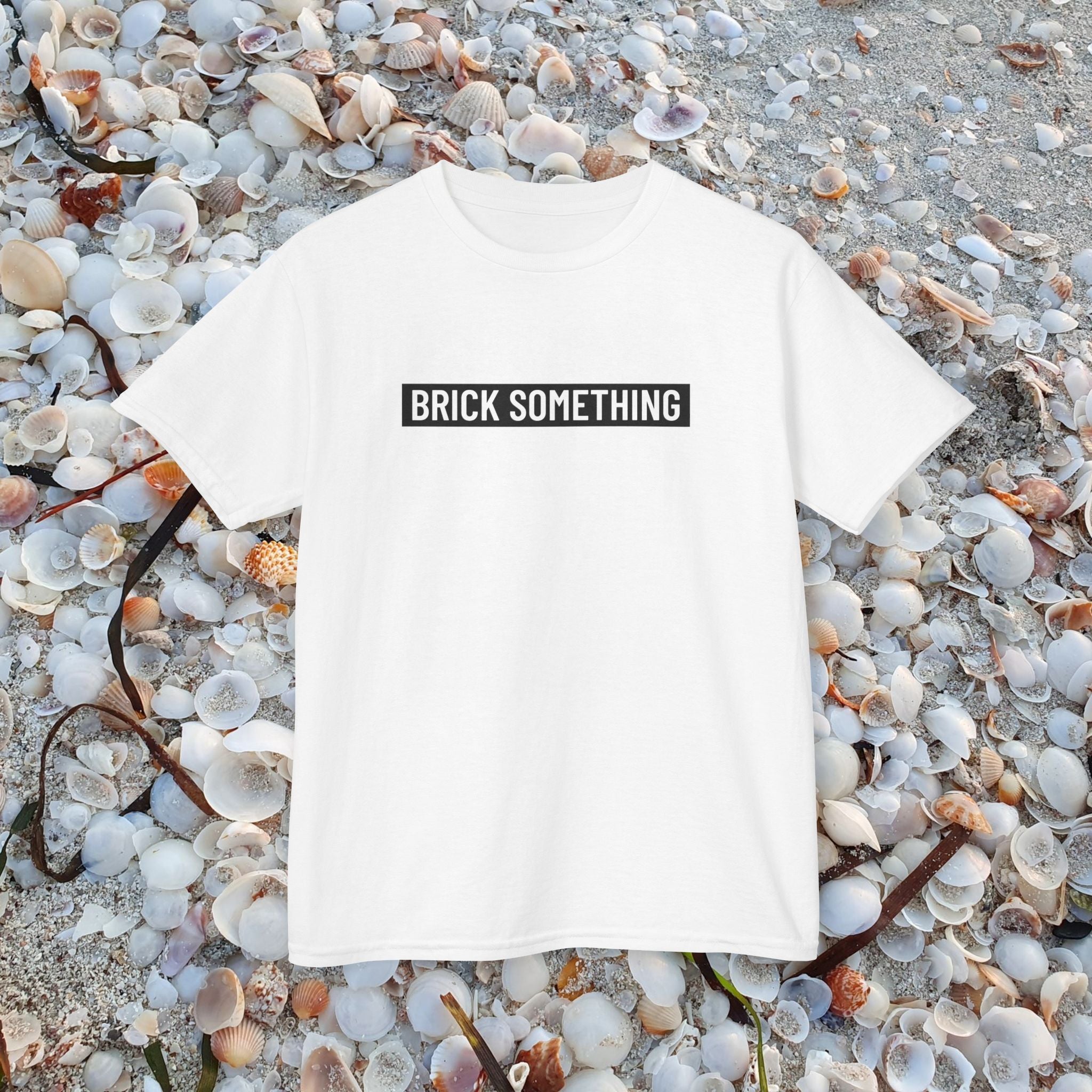 Brick Something Schriftzug T-Shirt Kinder