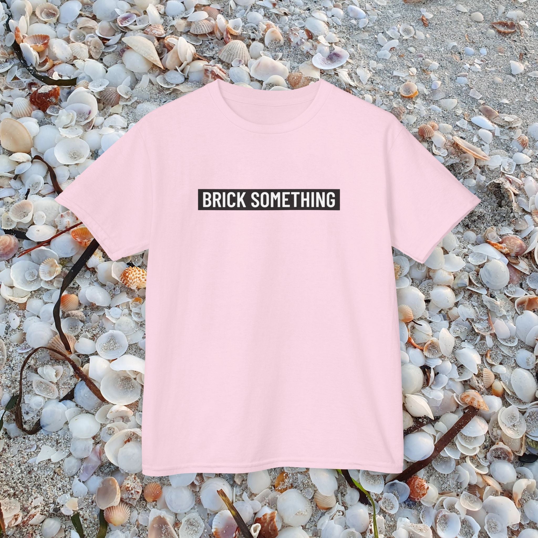 Brick Something Schriftzug T-Shirt Kinder
