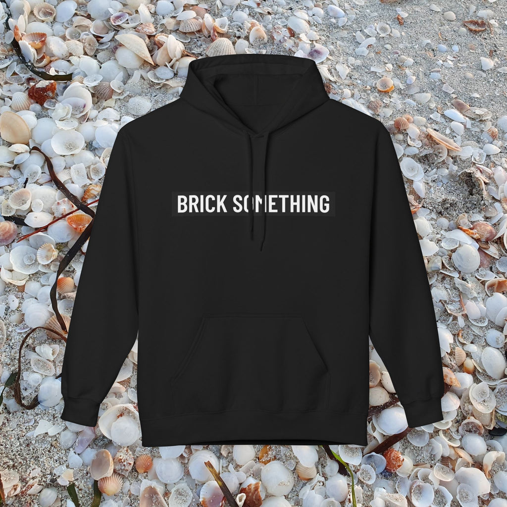 Brick Something Schriftzug Hoodie Männer