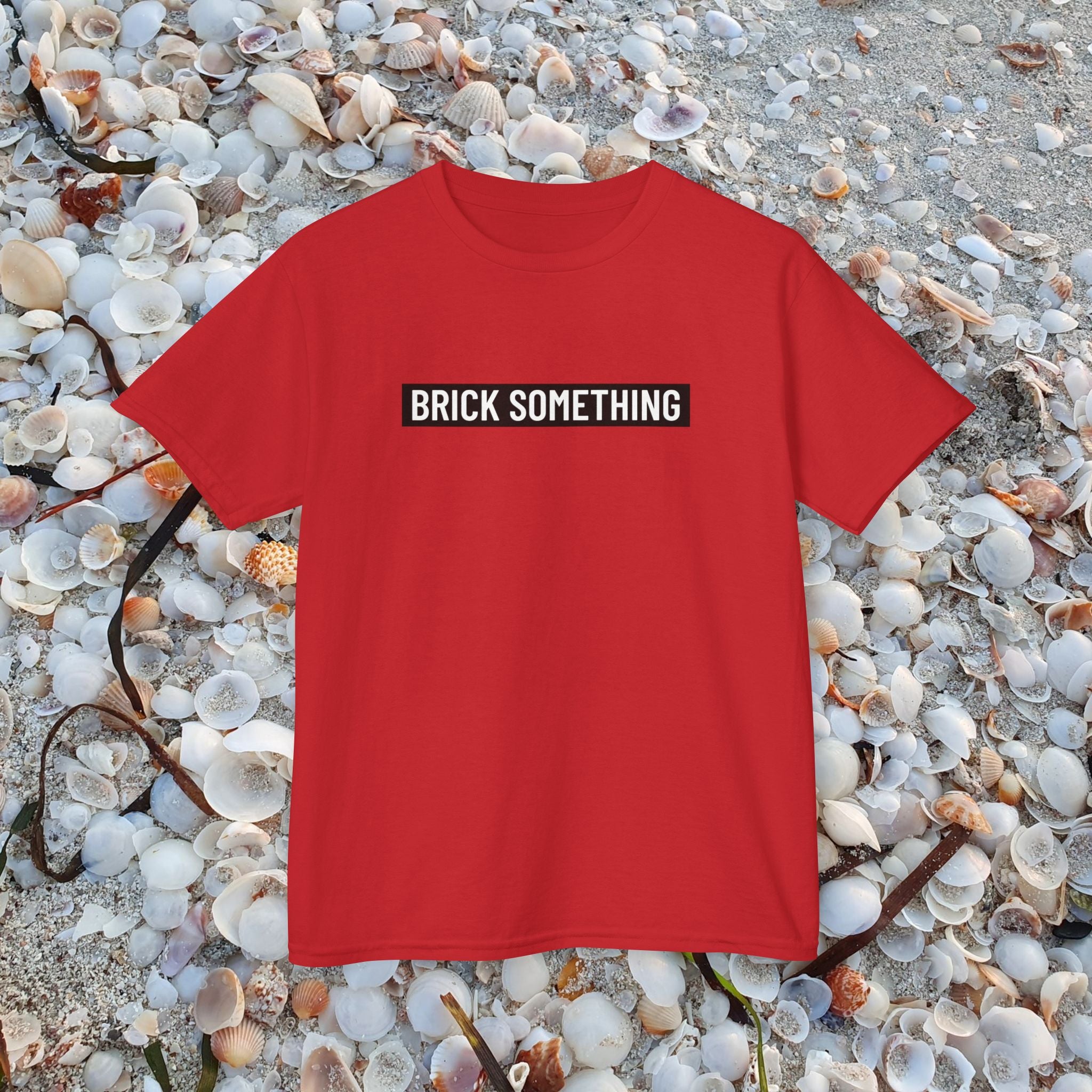 Brick Something Schriftzug T-Shirt Kinder