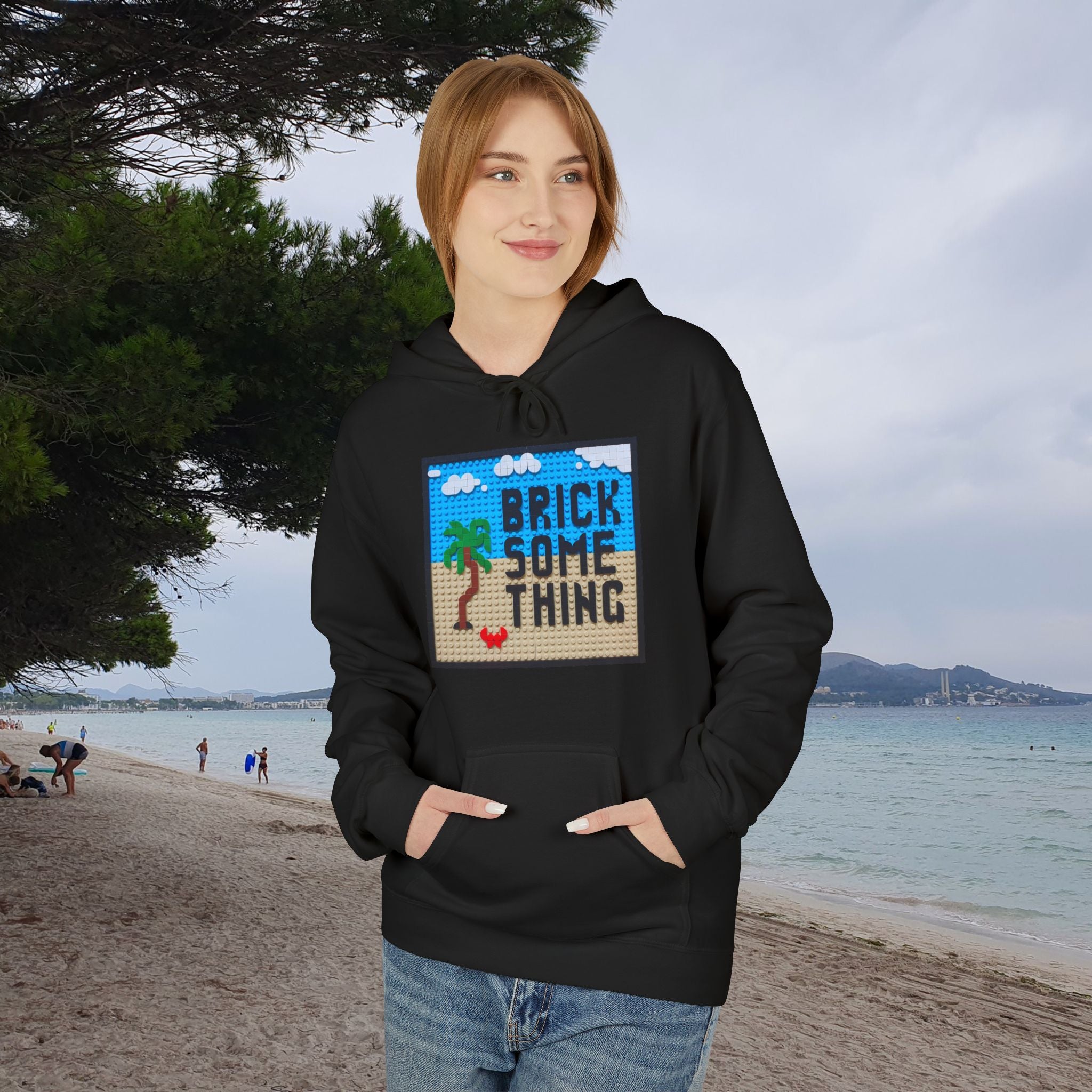 Brick Something Logo Hoodie Frauen