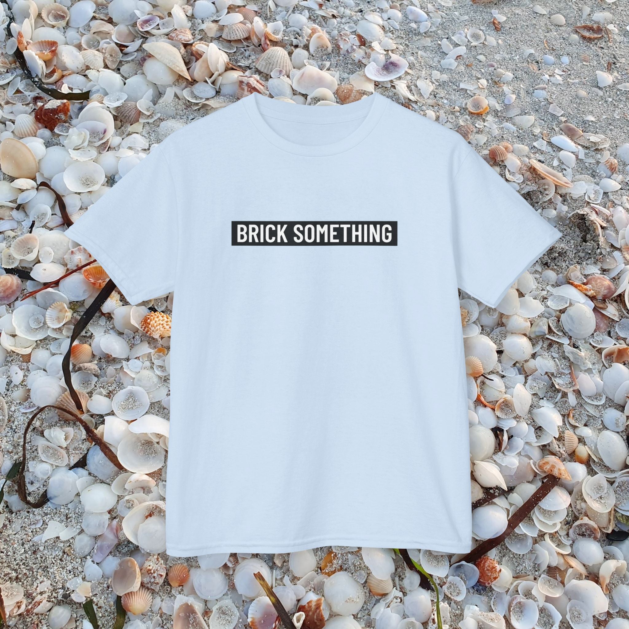 Brick Something Schriftzug T-Shirt Kinder