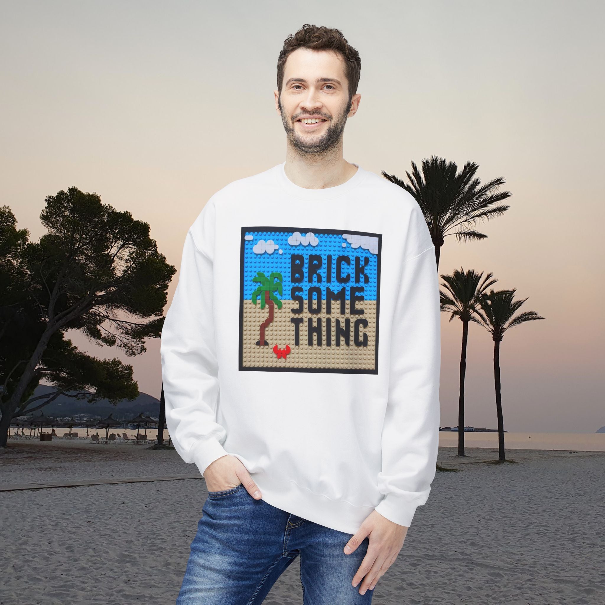 Brick Something Logo Sweatshirt Männer