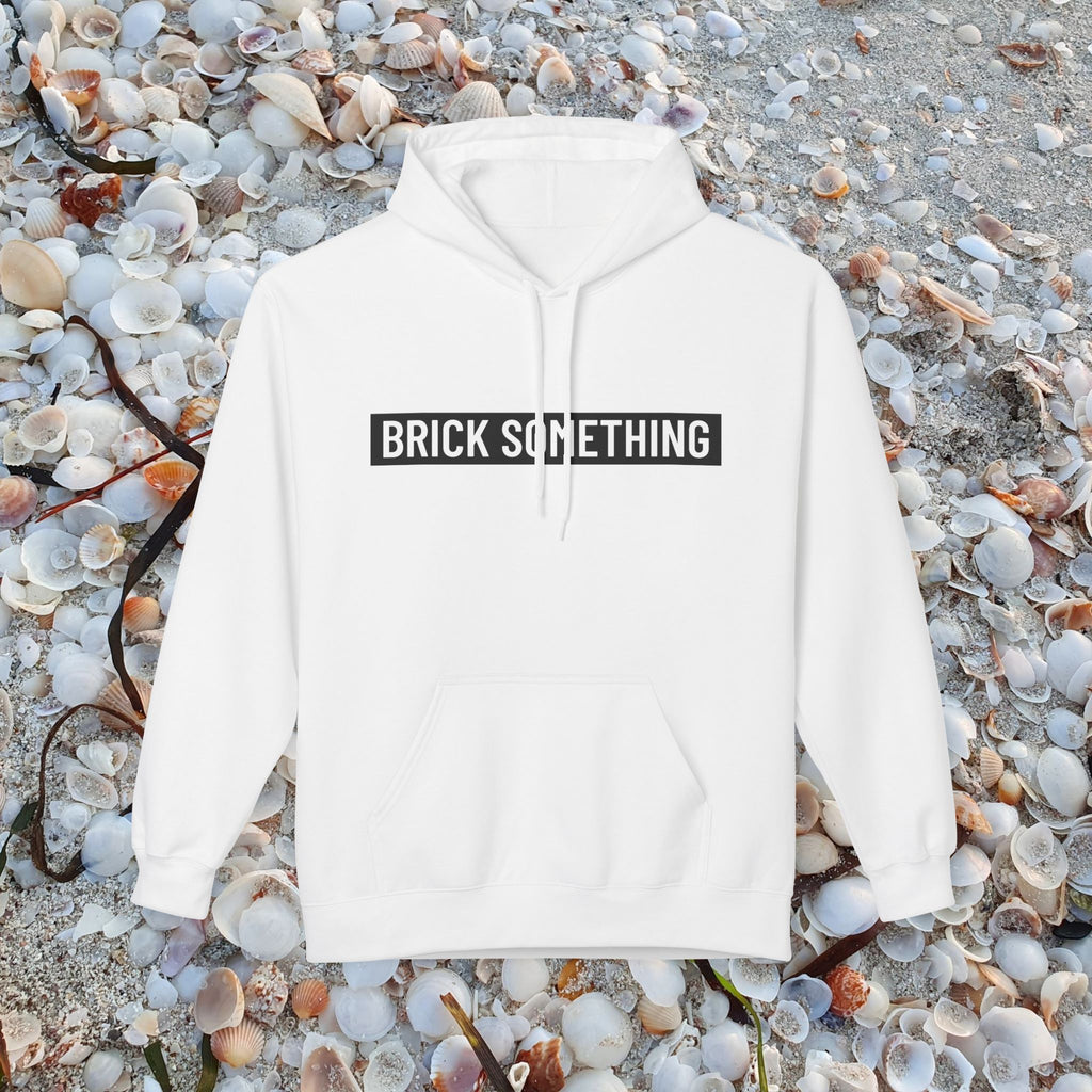 Brick Something Schriftzug Hoodie Frauen