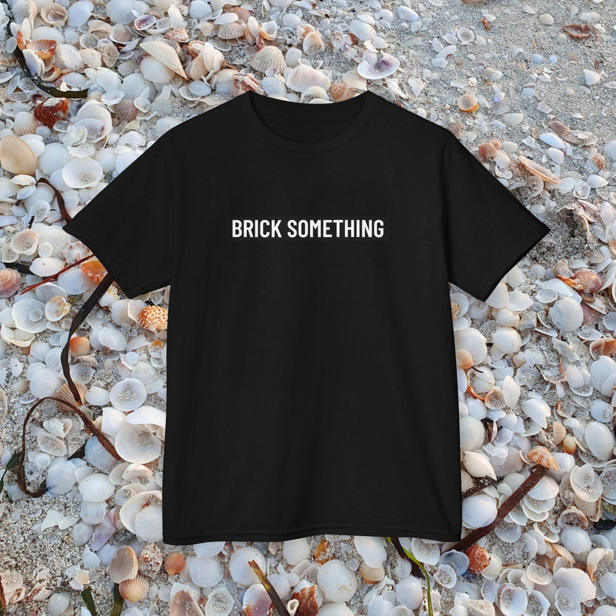 Brick Something Schriftzug T-Shirt Kinder