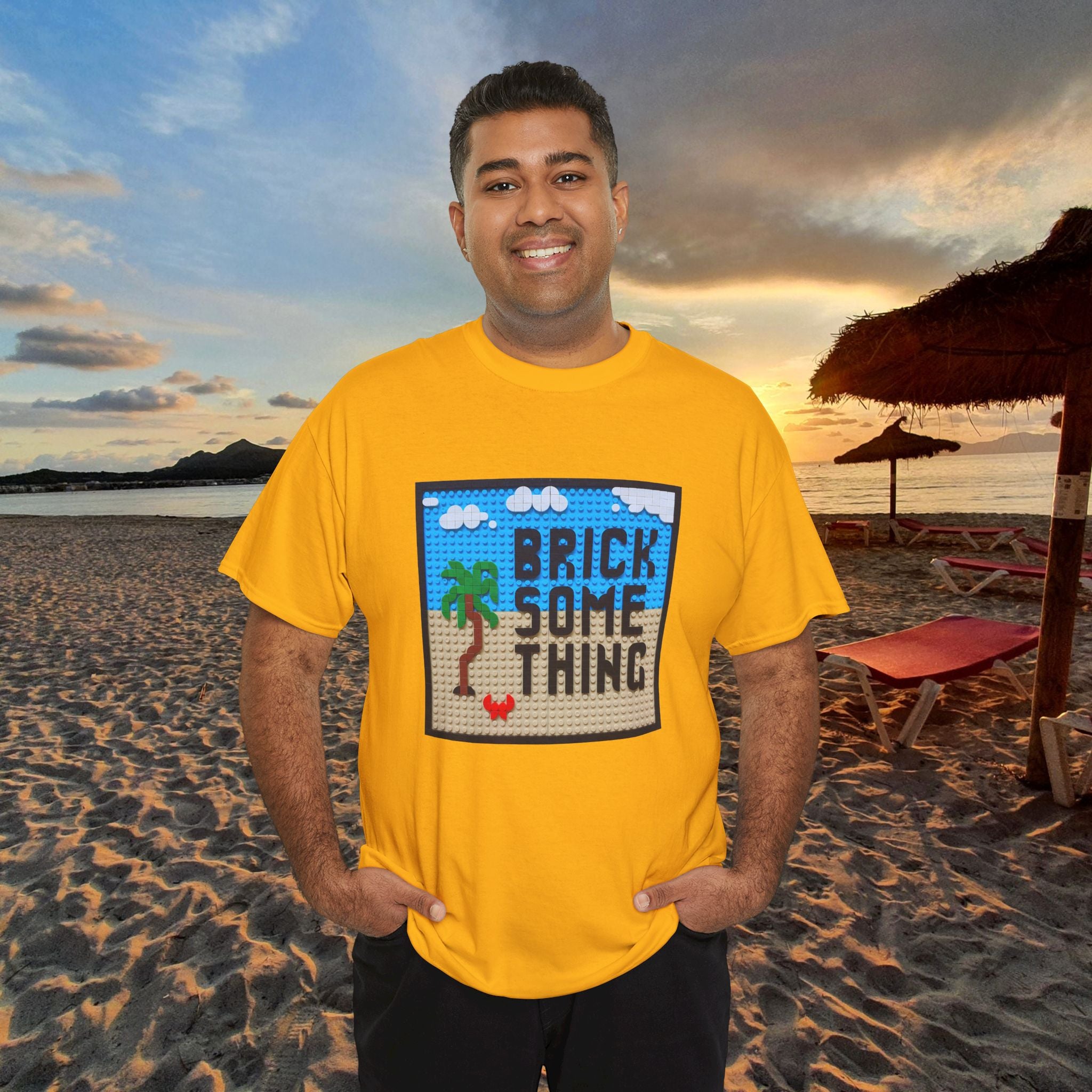 Brick Something Logo T-Shirt Männer