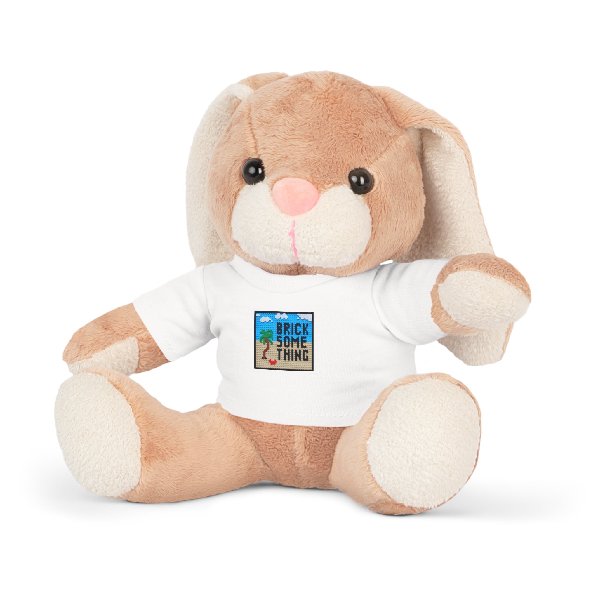 Kuscheltier mit Brick Something Logo Motiv