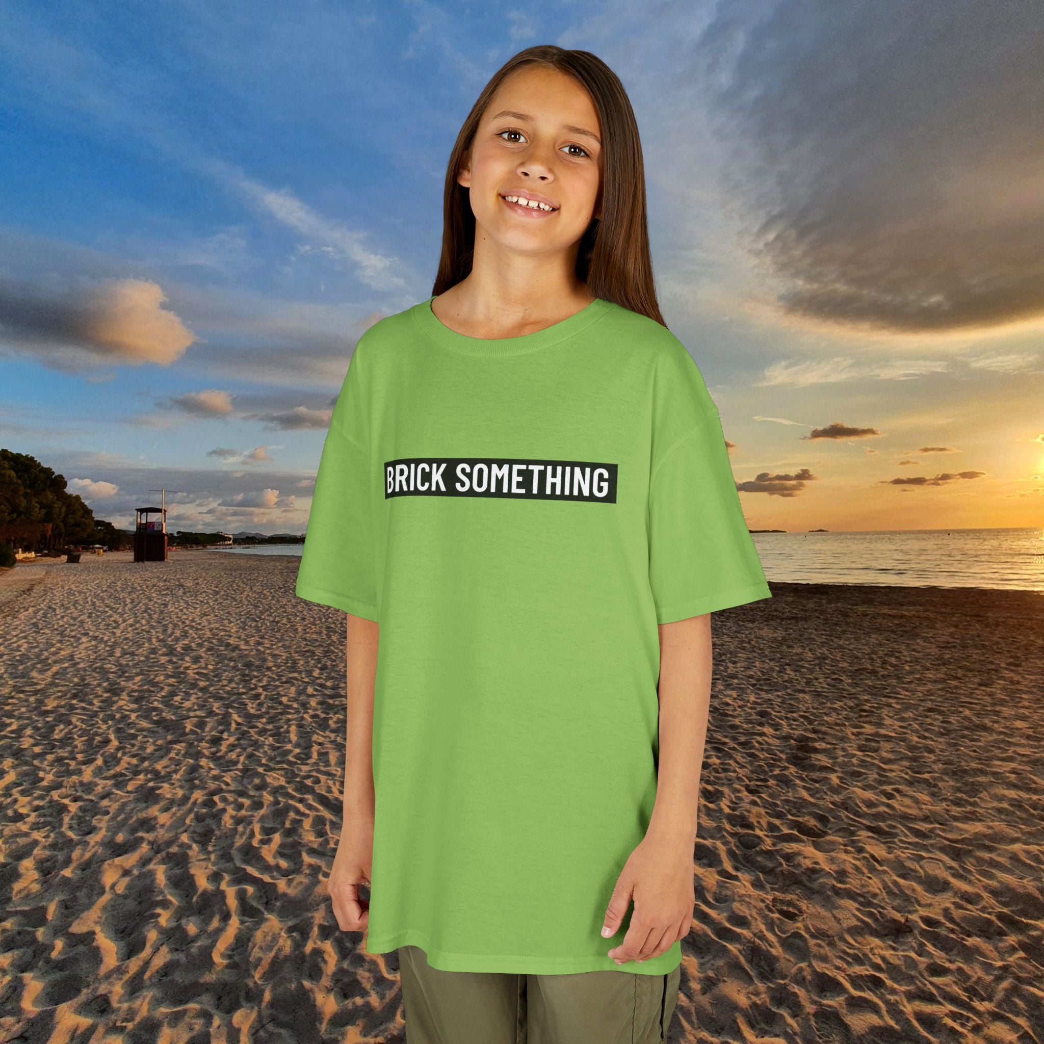 Brick Something Schriftzug T-Shirt Kinder