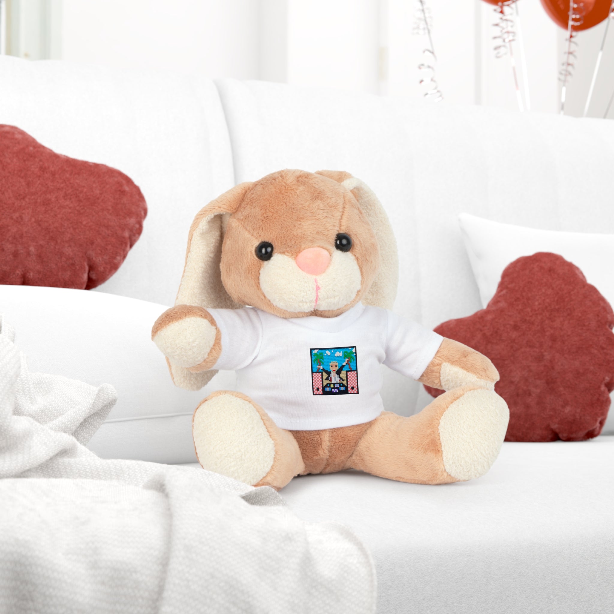 Kuscheltier mit DJ Motiv
